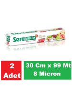 Sera Streç Film 30 Cm x 99 Mt 8 Micron x 2 Paket