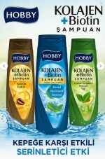 Hobby Şampuan Keratin Kafein Kuru Ve Cansız Saçlar Hyaluronik Asit 480 Ml x 2 Adet
