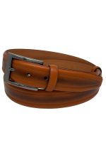 Taba Hakiki Deri Ortası Dikişli 3.5 Cm.lik Klasik Erkek Kemer - 208-62-22ks