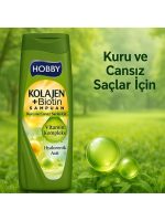 Hobby Şampuan Keratin Kafein Kuru Ve Cansız Saçlar Hyaluronik Asit 480 Ml x 3 Adet