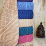 Bimar Bukle Jakarlı Soft Pramit Desenli El Ve Yüz Havlusu 50 X 90 Cm x 3 Adet
