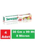Sera Streç Film 30 Cm x 99 Mt 8 Micron x 4 Paket