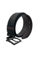 4.5 Cm.lik Spor Kemer Çift Taraflı Suni Deri Kahverengi / Siyah