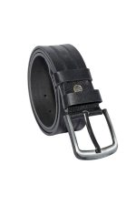 Siyah Hakiki Deri Desenli Model 4.5 Cm.lik Spor Kot Kemer - 500-61