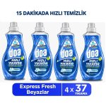 Doa Express Hızlı Yıkama Ultra Beyaz Sıvı Çamaşır Deterjanı 1480 ML x 6 Adet