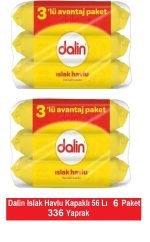 Dalin Islak Havlu Kapaklı 56 Lı x 6 Paket = 336 Yaprak