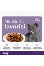 12 Adet x Spelly Premium Yavru Kedi Yaş Mama - Tavuk (85gr)