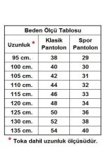 Siyah Suni Deri Düz Model 4.5 Cm.lik Spor Kemer - 4500-düz