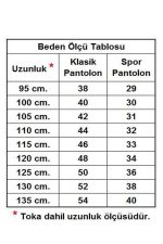 Erkek 3 Adet X 3.5 Cm. Klasik Suni Deri Desenli Model Kemer - 61v