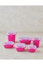 Master Lock Plastik Saklama Kabı Pembe 575 1075 ml
