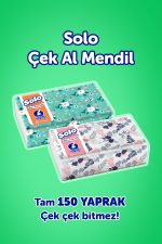 Solo Çek Al Mendil Desenli 150 Li x 4 Paket