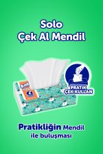 Solo Çek Al Mendil Desenli 150 Li x 4 Paket