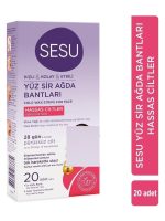Sesu Sir Ağda Bantları Yüz Bölgesi Hassas Ciltler 20 Li