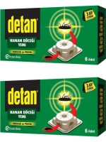Detan Hamam Böcek Yemi Çifte Güç 6 Lı x 2 Adet