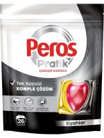 Peros Pratik Matik Çamaşır Deterjanı Kapsülü - Tableti 26 Adet Siyahlar