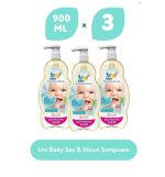 Uni Baby Saç Ve Vücut Şampuan 9000 Ml x 3 Adet