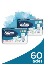 Önlem Yetişkin Hasta Bezi Bel Bantlı Large L 100 - 150 Cm 30 Lu x 2 Adet