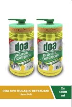 Doa Sıvı Bulaşık Deterjanı Limon Kokulu 1 Lt Süngerli x 2 Adet