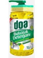 Doa Sıvı Bulaşık Deterjanı Limon Kokulu 1 Lt Süngerli x 2 Adet