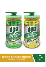 Doa Sıvı Bulaşık Deterjanı Elma ve Limon Özlü 2 x 1000 Ml