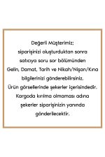 Cam Fanus 50 Adet Nikah Şekeri Kardelen Çiçek ve Badem Şekerli