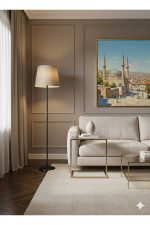 VENÜS ACRUX SİYAH KONİK LAMBADER HASIR KAHVE BAŞLIK