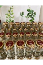 Cam Kavanoz Mum Nikah, Söz, Nişan, Kına Hediyelik - 25 Adet