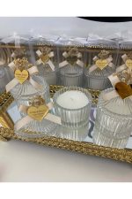 Mumlu Cam Şişe Nikah, Söz, Nişan Hediyelik - 50 Adet