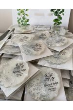 Epoksi Magnet Simli Paketli Nikah, Söz, Nişan Hediyelik - 50 Adet