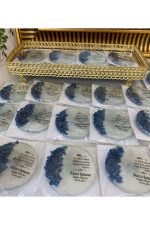 Epoksi Magnet Taşlı Paketli Nikah, Söz, Nişan Hediyelik - 25 Adet