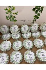 Epoksi Magnet Simli Paketli Nikah, Söz, Nişan Hediyelik - 25 Adet