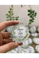 Epoksi Magnet Simli Paketli Nikah, Söz, Nişan Hediyelik - 50 Adet