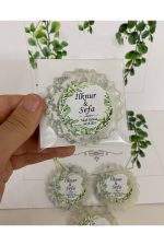 Epoksi Magnet Simli Paketli Nikah, Söz, Nişan Hediyelik - 50 Adet