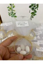 Halka Nikah Şekeri Fıstık Şekerli Söz, Nişan Hediyelik - 50 Adet