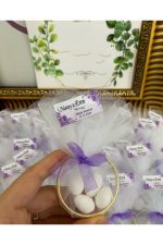 Halka Nikah Şekeri Fıstık Şekerli Söz, Nişan Hediyelik - 50 Adet