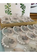 İncili Epoksi Magnet Paketli Nikah, Söz, Nişan Hediyelik - 25 Adet