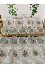 İncili Epoksi Magnet Paketli Nikah, Söz, Nişan Hediyelik - 50 Adet