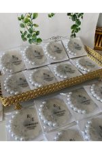 İncili Epoksi Magnet Paketli Nikah, Söz, Nişan Hediyelik - 25 Adet