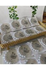 İncili Epoksi Magnet Paketli Nikah, Söz, Nişan Hediyelik - 25 Adet
