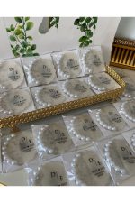 İncili Epoksi Magnet Paketli Nikah, Söz, Nişan Hediyelik - 25 Adet