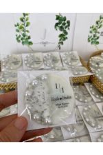 İncili Epoksi Magnet Paketli Nikah, Söz, Nişan Hediyelik - 50 Adet