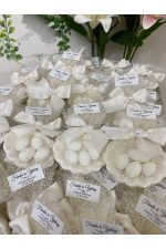 İstiridye Fıstık Şekerli Nikah, Söz, Nişan Hediyelik - 25 Adet