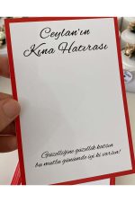 Kına Tokası Hediyelik Kırmızı - 25 Adet