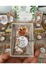 Kahve Kutusu Süslü Nikah, Söz, Nişan Hediyelik - 50 Adet