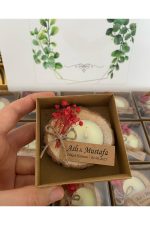 Kutulu Kütük Mum Nikah, Söz, Nişan Hediyelik - 25 Adet