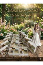 Kahve, Çikolata ve Kolonya Şişesi Plastik Nikah, Söz, Nişan Hediyelik - 50 Adet