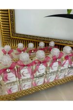 Plastik Kolonya Şişesi Nikah, Söz, Nişan Hediyelik - 50 Adet