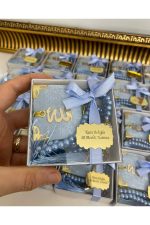 Minik Kuran ve İnci Tesbih Set Bebek, Nikah, Söz, Nişan Hediyelik - 25 Adet