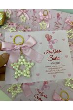 İnci Yıldız Anahtarlık Bebek, Nikah, Söz, Nişan Hediyelik - 25 Adet