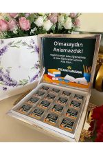 Karton Kutulu Baskılı Madlen Çikolata 50 Adet